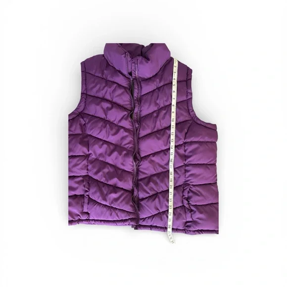 Women’s Purple Puffer Vest - Picture 3 of 7